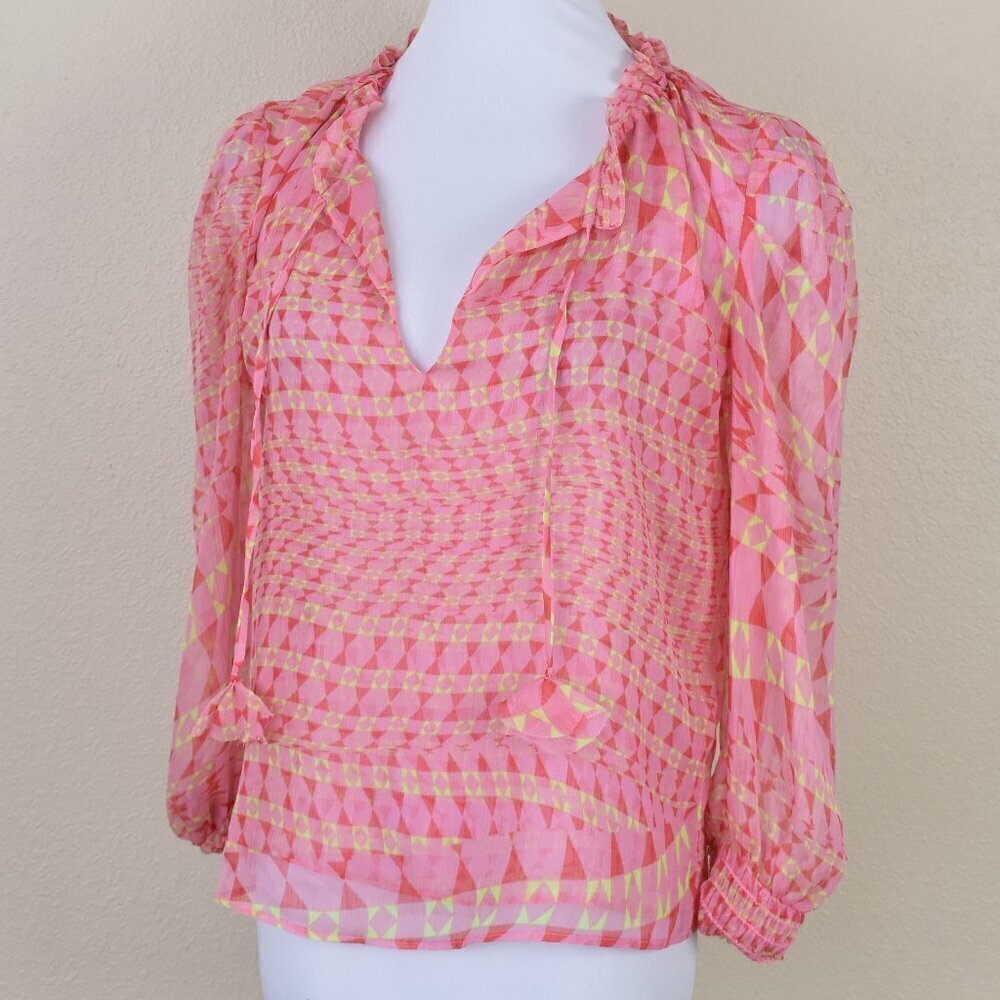 MISA Los Angeles Printed Geometric Top S - Picture 2 of 7